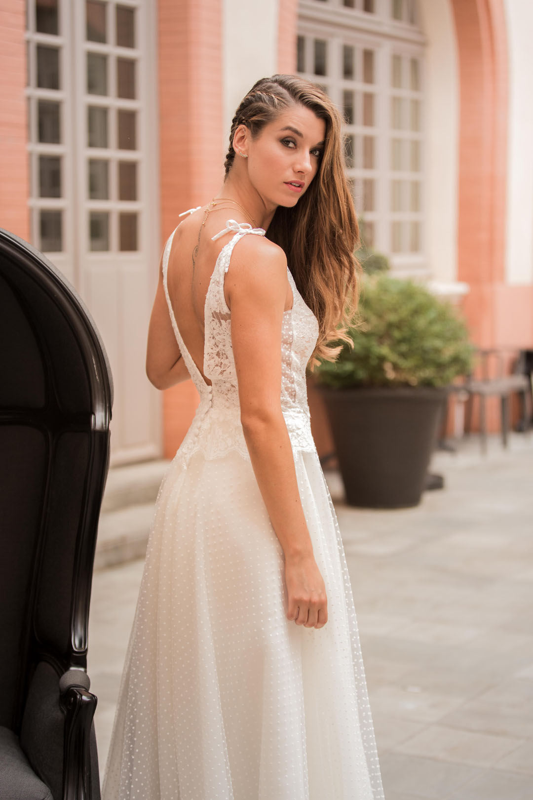 Robe de mariée - Rose - Dos